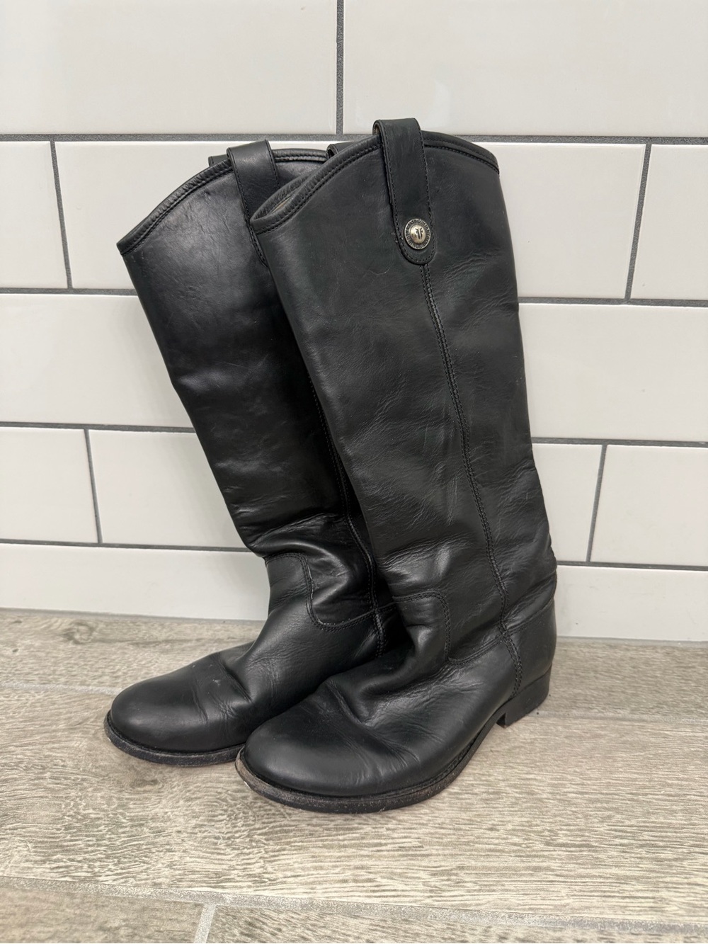 Frye Black Leather Boots